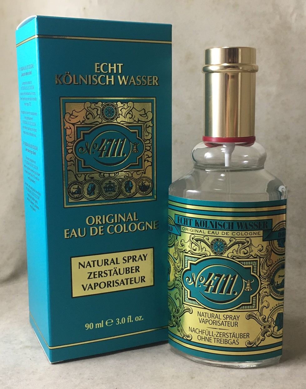 4711 EKW (Echt Kölnisch Wasser) Original Eau de Cologne, 90ml Natural Spray